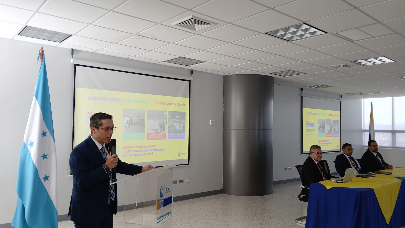 UNAH LANZA PROYECTOS PILOTO DE APOYO ESTUDIANTIL EN TRANSPORTE, ALIMENTACIÓN Y ÚTILES “MI BIENESTAR UNAH”