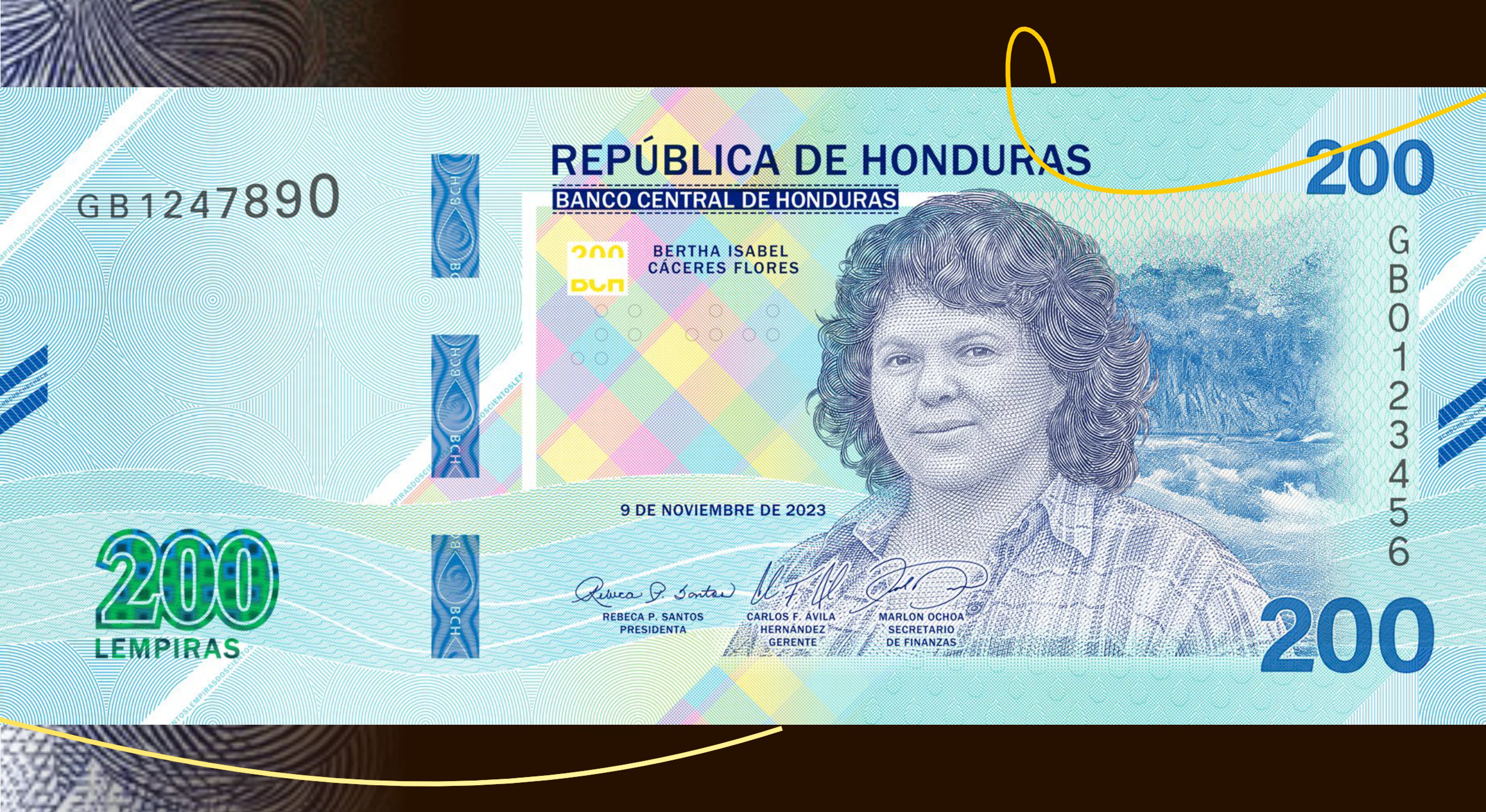 Nuevo billete de L200 mantiene su valor e incorpora mayor seguridad en homenaje a Berta Cáceres