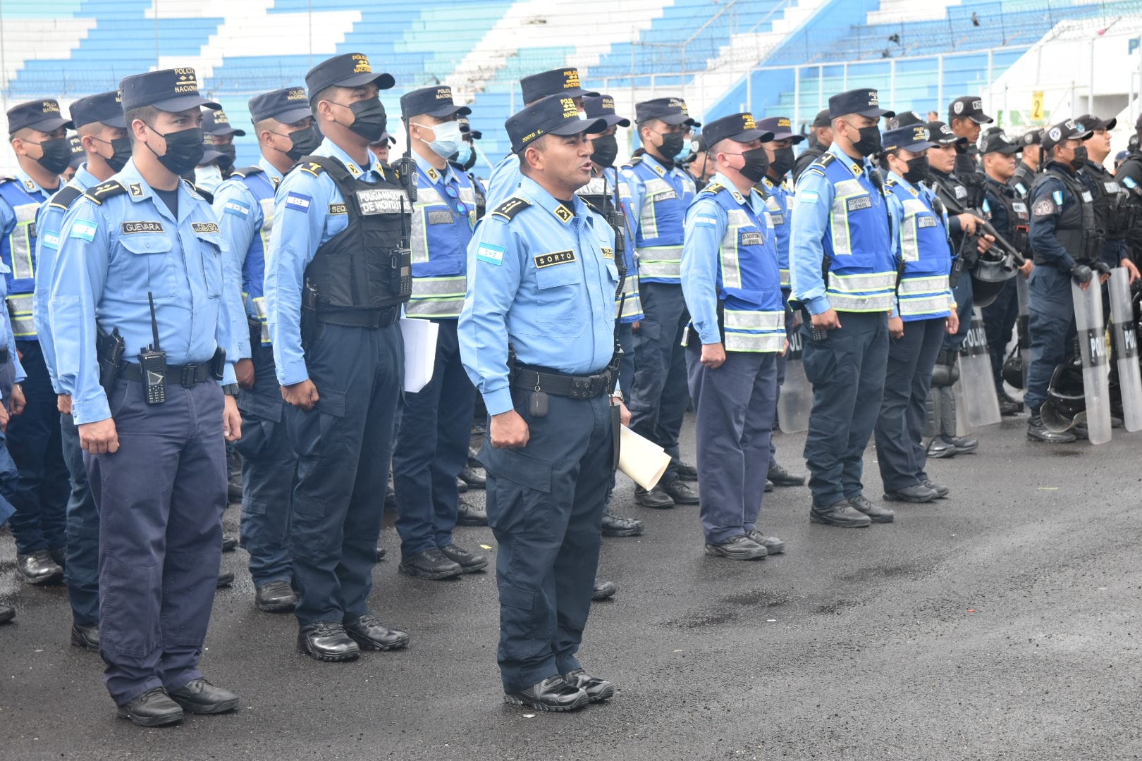 Más de 700 funcionarios de la Policía Nacional, resguardarán la Final Centroamericana entre Olimpia vrs Alajuelense