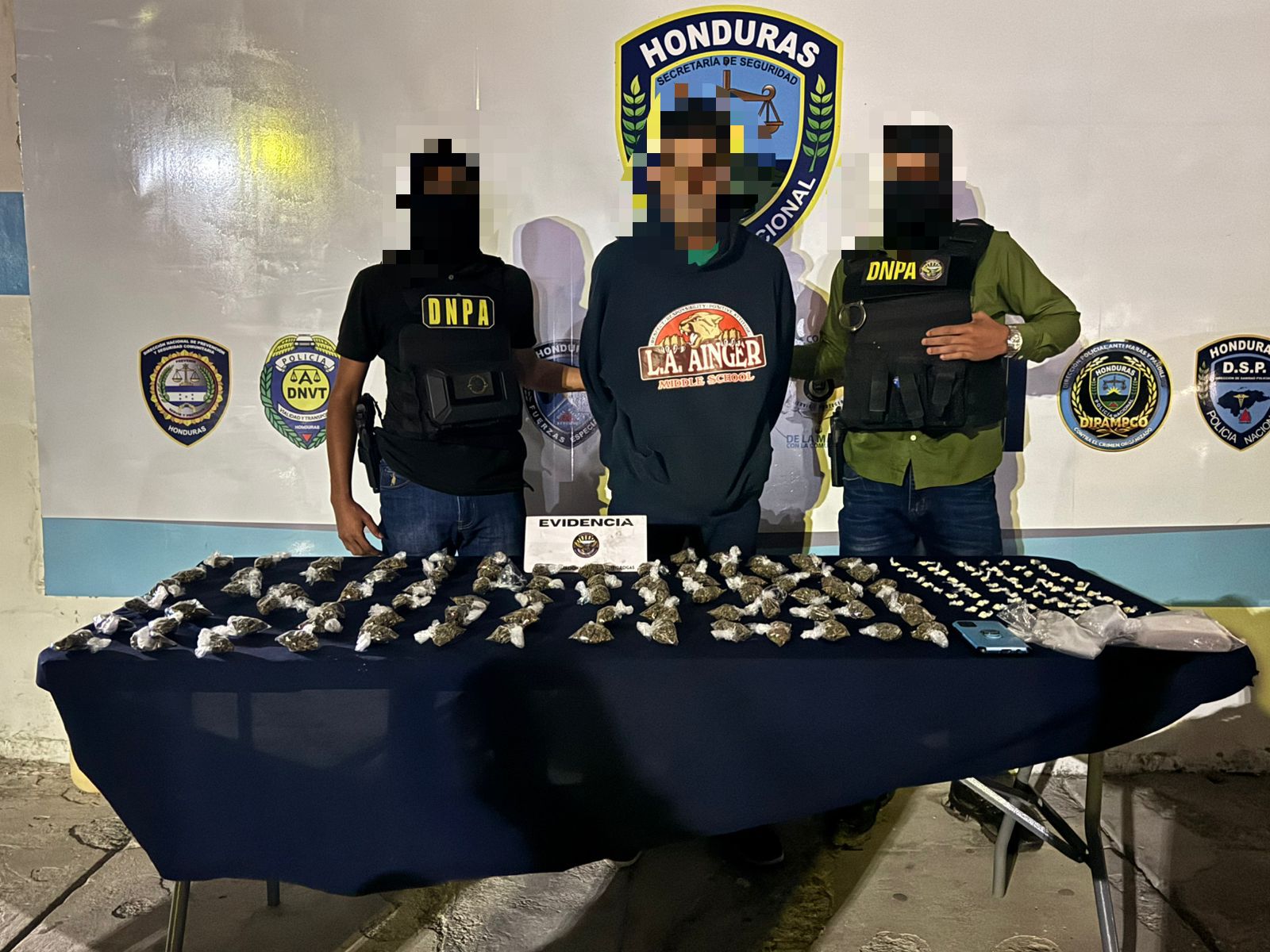 DNPA desmantela centro de procesamiento y distribución de droga en Copán