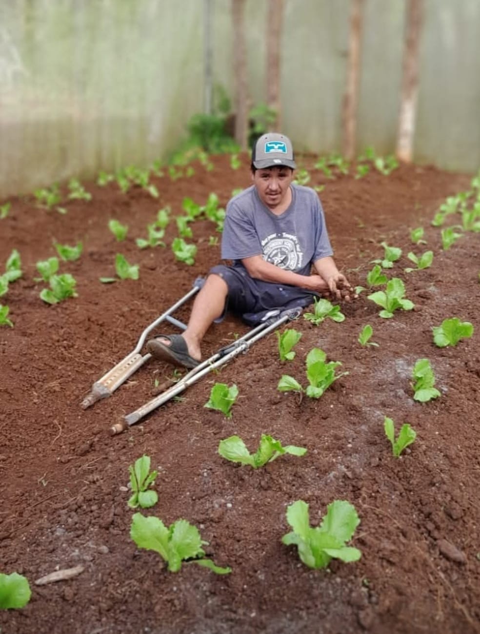 José Efraín Guevara es productor del grupo Santa Cruz, en la comunidad de Las Flores, Guanizales, La Paz