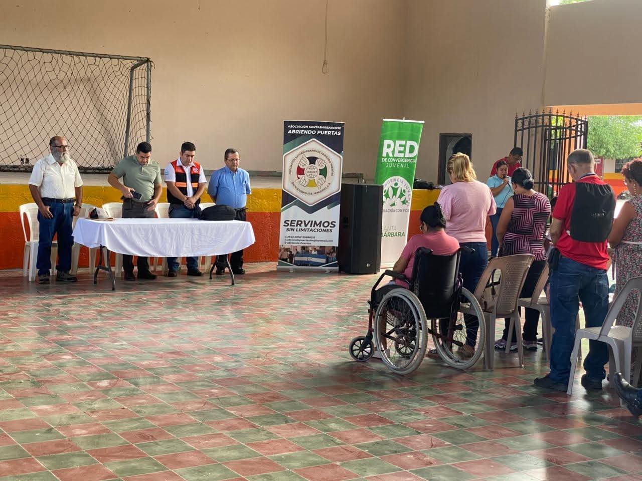 COPECO brinda apoyo solidario en feria de salud para personas con discapacidad en Santa Bárbara