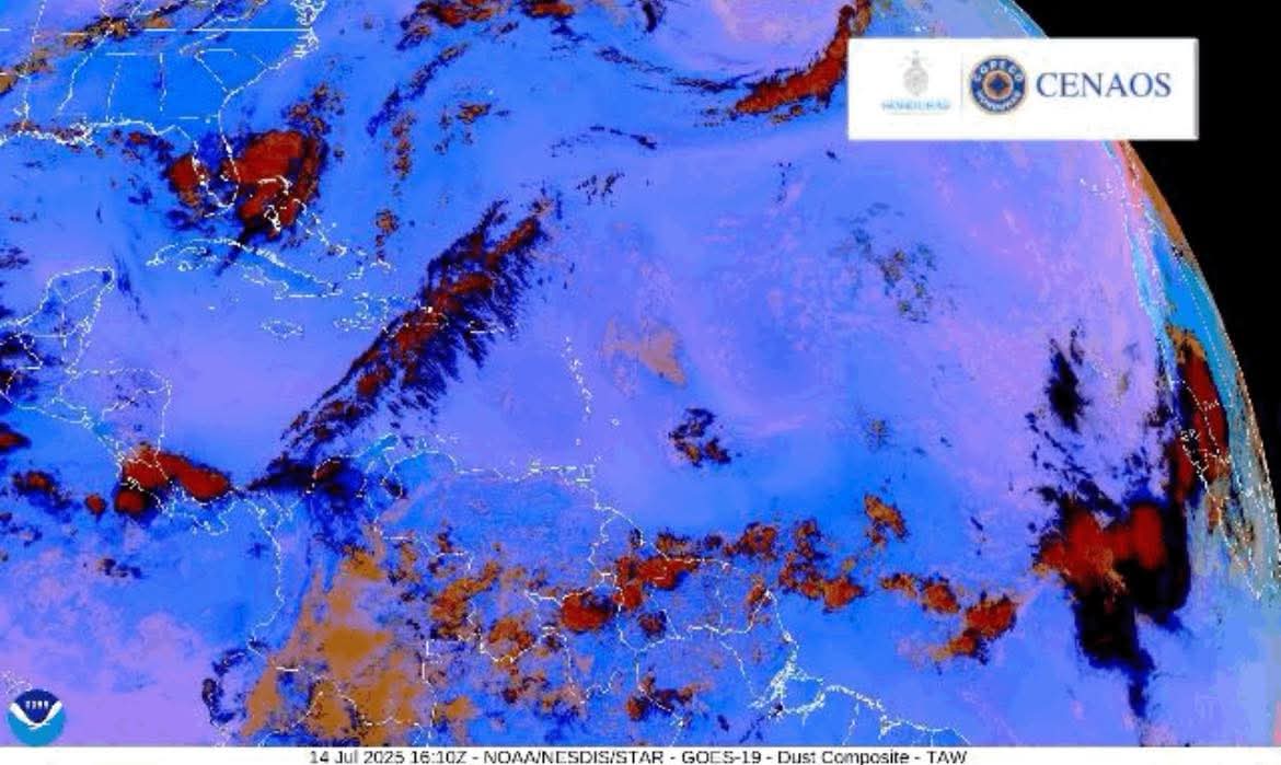 COPECO alerta por cielos opacos y riesgo respiratorio debido al polvo del Sahara