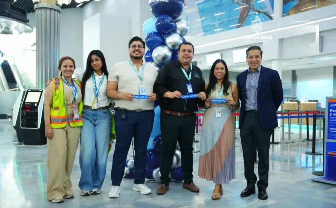 JetBlue inaugura ruta directa entre Fort Lauderdale y San Pedro Sula