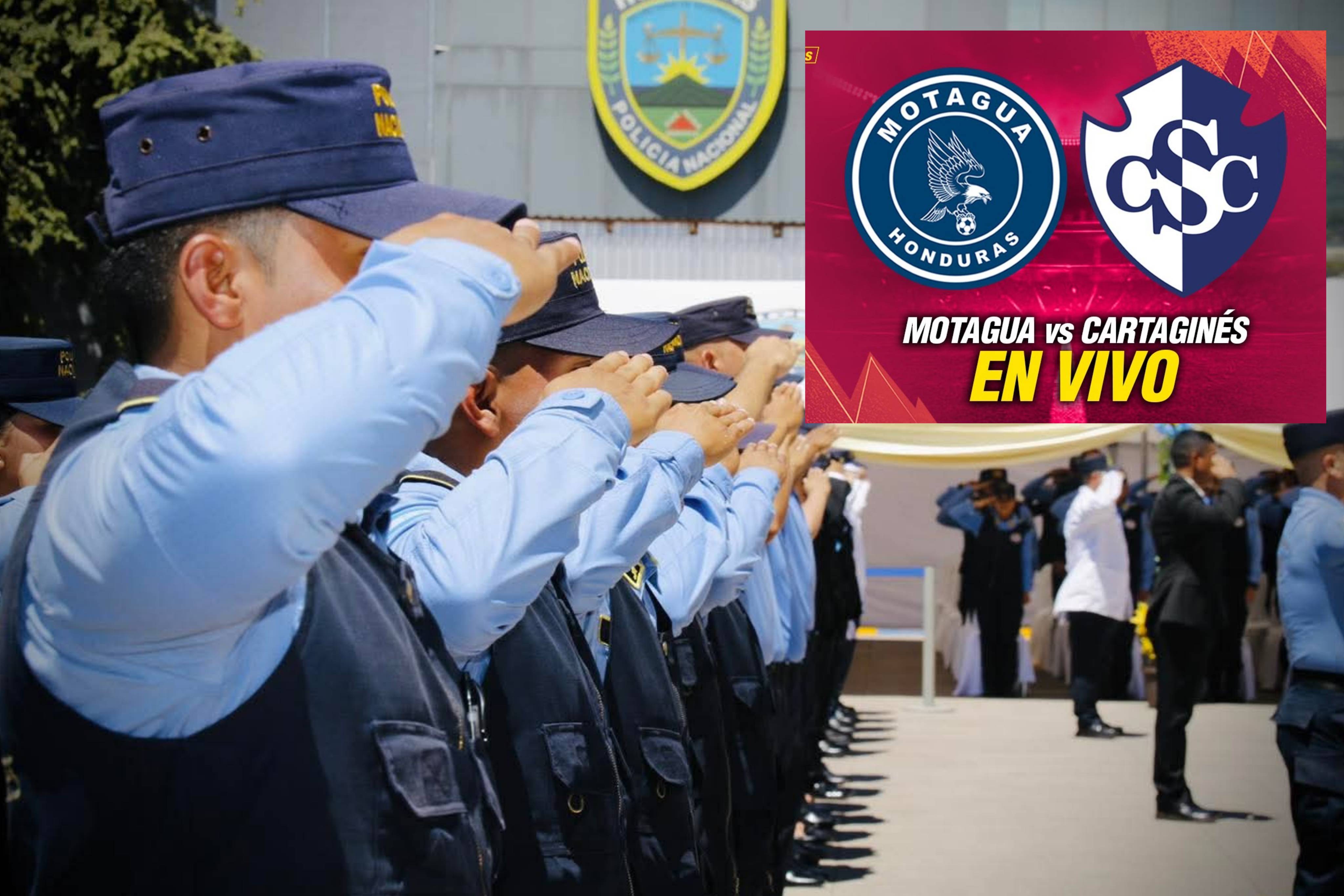 Policía Nacional garantiza seguridad en partido internacional entre Motagua y Cartaginés...