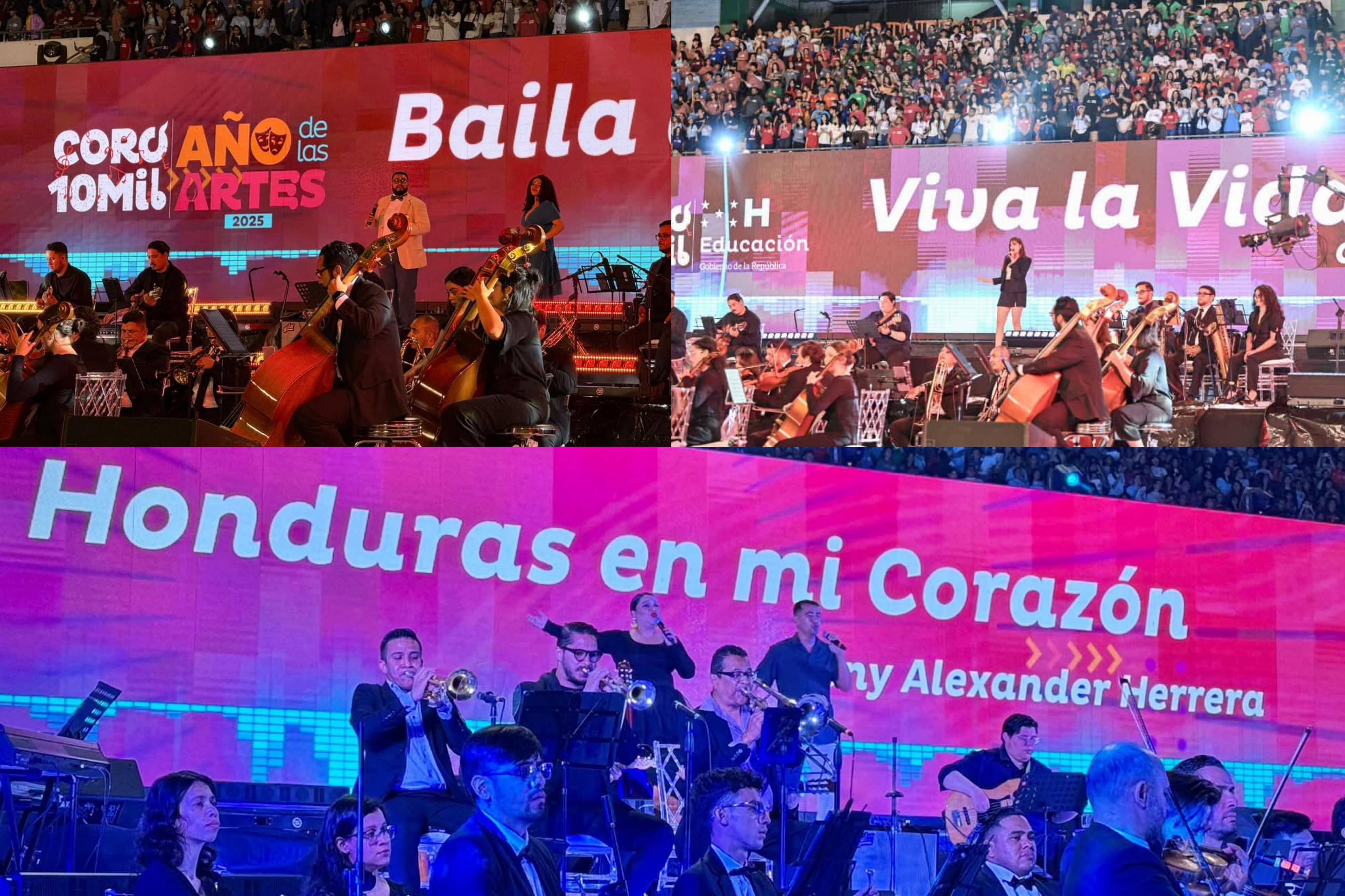 Coro 10 Mil hace historia: estudiantes protagonizan el mayor evento musical de Honduras y Latinoamérica