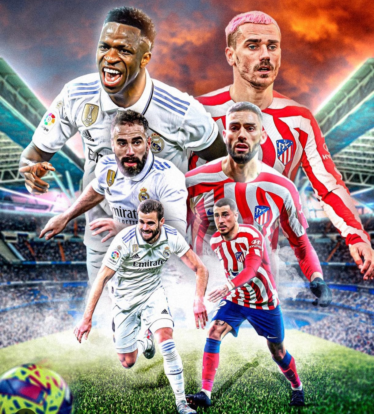 El Real Madrid empata el derbi 1-1 ante Atlético por la fecha 23 de La Liga española
