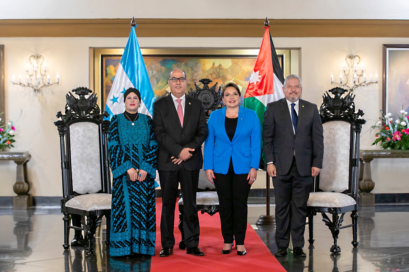 Siete embajadores presentan  Cartas  Credenciales a la presidenta Xiomara Castro
