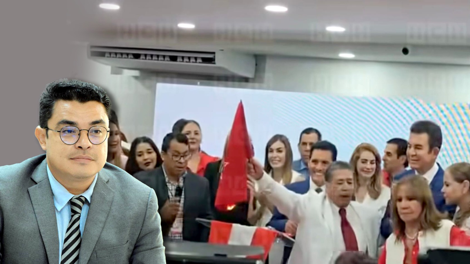 Vicecanciller Gerardo Torres condena quema de la bandera de LIBRE: “Es un delito electoral y un acto de odio político”