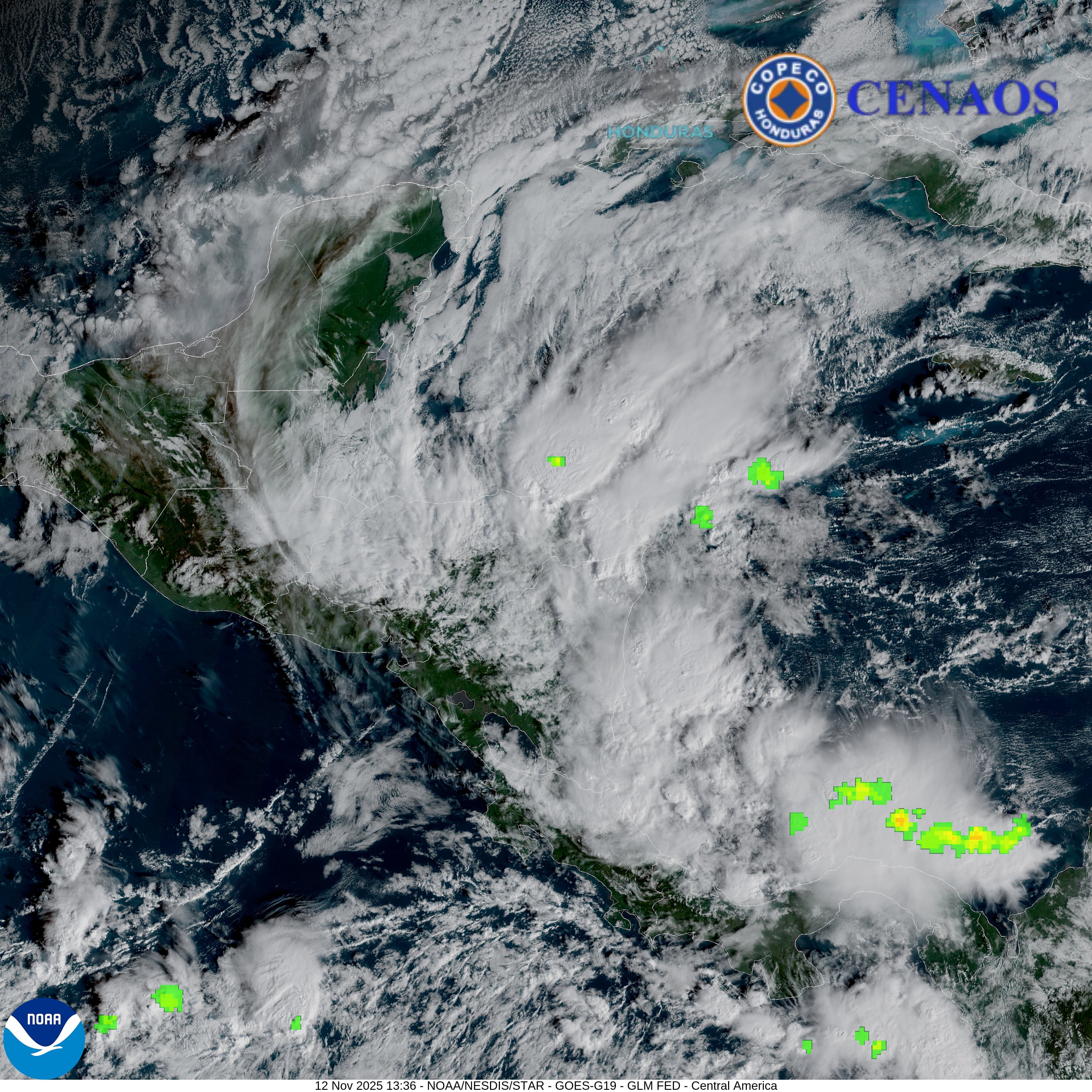 Masa de aire frío mantiene cielo nublado y lluvias débiles en gran parte del país