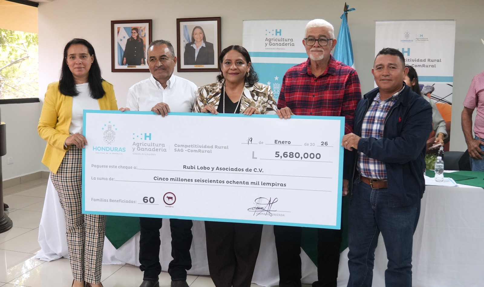 SAG invierte L51.1 millones para fortalecer la producción rural en tres departamentos