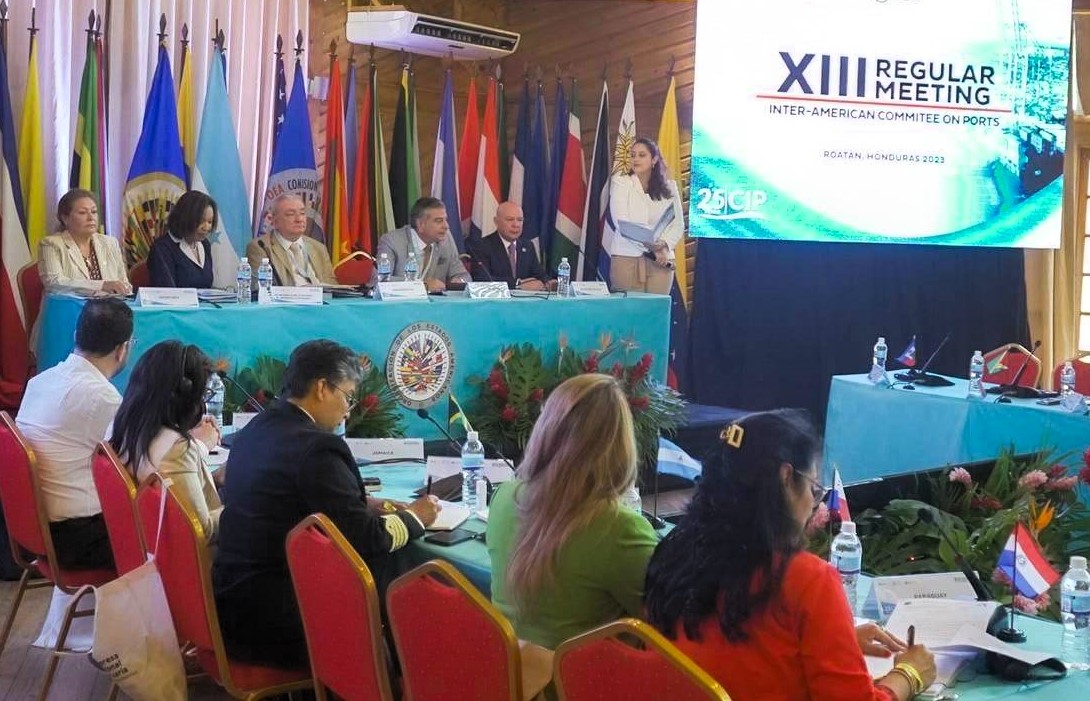 Ministro de Gobernación destacó potencial portuario de Honduras en XIII Reunión Ordinaria de la C...