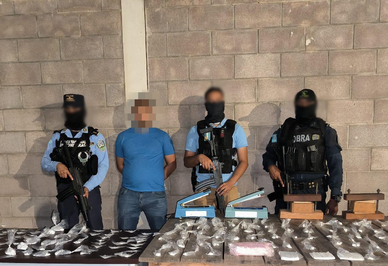 Con más de 2 mil gramos de cocaína detienen a uno de los mayores distribuidores de droga de Catacamas, Olancho
