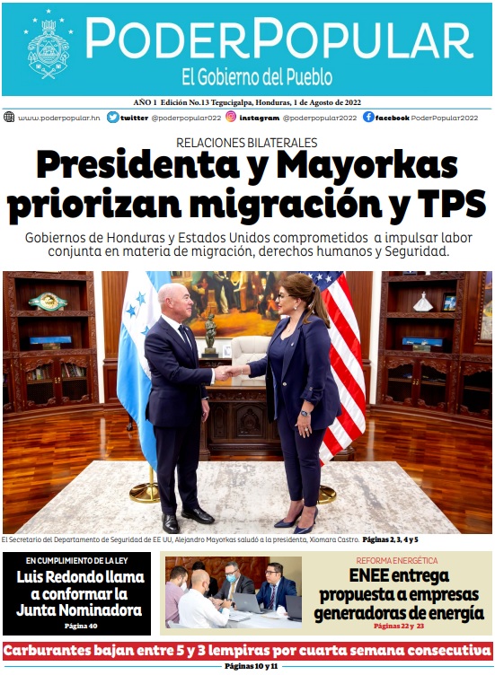 Presidenta y Mayorcas priorizan migración y TPS
