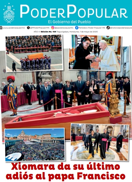 Presidenta Xiomara Castro da su último adios al papa Francisco