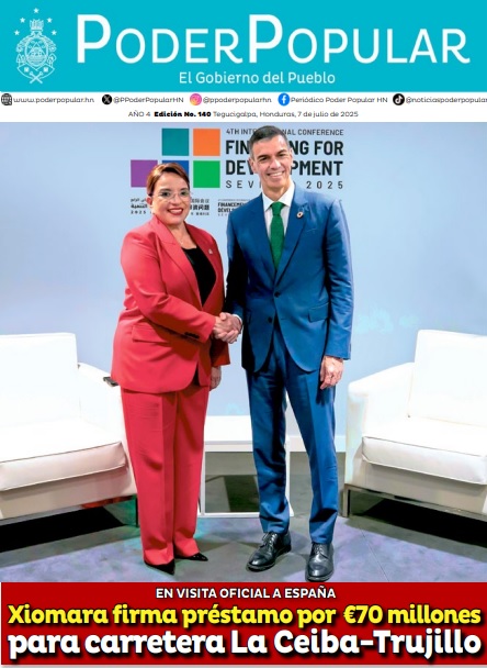 En visita oficial a España Presidenta Xiomara Castro firma préstamo por €70 millones para carretera La Ceiba-Trujillo