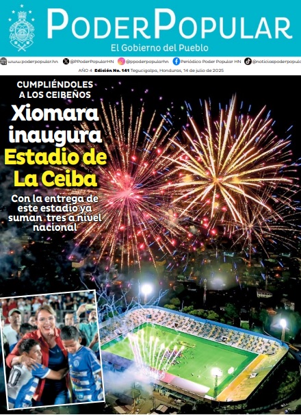 CUMPLIÉNDOLES A LOS CEIBEÑOS Xiomara inaugura estadio de La Ceiba Con la entrega de este estadio ya suman tres a nivel nacional