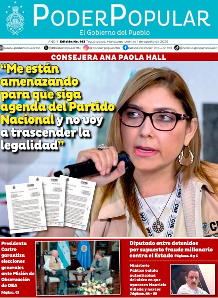 CNE Ana Paola Hall Me están amenazando para que siga agenda del Partido Nacional y no voy a trascender la legalidad
