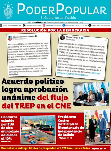 Honduras 2025. Acuerdo político logra aprobación unánime del flujo del TREP en el CNE