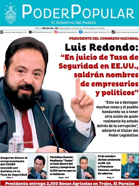 Presidente del Congreso Nacional de Honduras Luis Redondo: En juicio de Tasa de Seguridad en EE.UU., saldrán nombres de empresarios y políticos