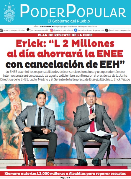 La ENEE asumirá las responsabilidades del consorcio colombiano y un operador técnico internacional será contratado de agosto a diciembre, confirmaron el presidente de la Junta Directiva de la ENEE, Lucky Medina y el Gerente de la Empresa de Energía Eléctrica, Erick Tejada 