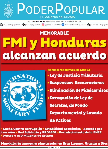 Honduras y el FMI alcanzan acuerdo