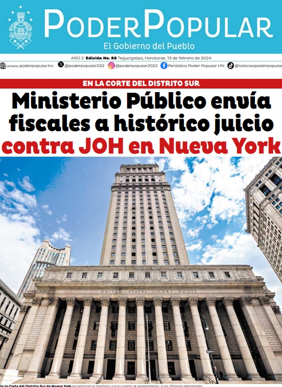 Ministerio Público de Honduras envía fiscales a histórico juicio contra JOH en Nueva York