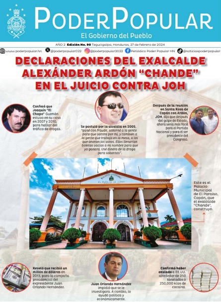 Ardón es el segundo exalcalde hondureño acusado en el Distrito Sur de Nueva York por delitos de narcotráfico Alexánder Ardón “Chande” tenía su propio helipuerto en el Palacio Municipal