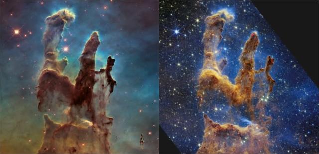 Los Pilares de la Creación se llenan de estrellas gracias al ‘James Webb’