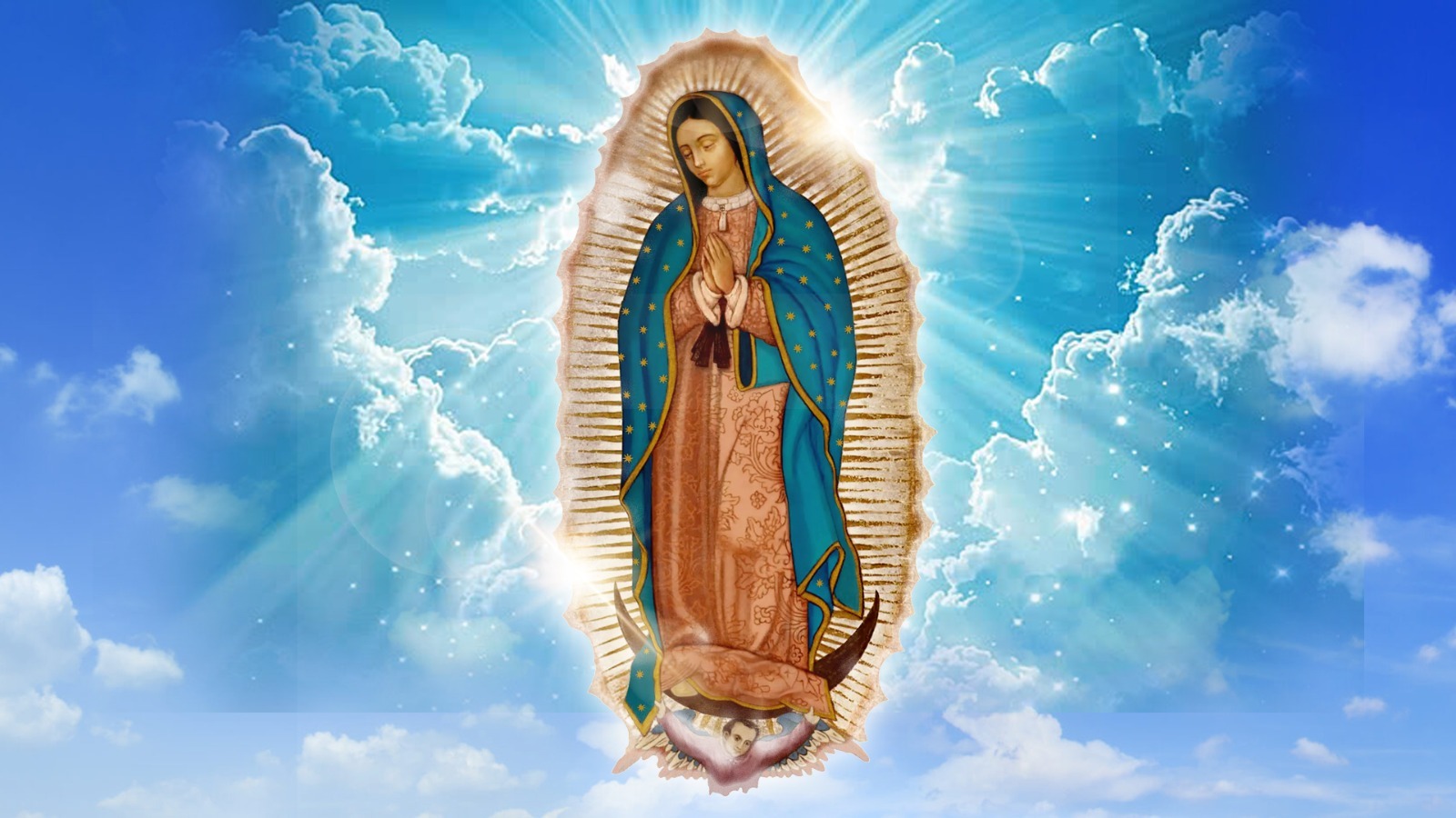 12 de diciembre, día de la Virgen de Guadalupe, Patrona de México, Emperatriz de América