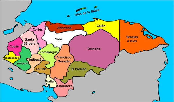 El mapa de Honduras, símbolo nacional que representa la geografía, la historia y la identidad cultural del país