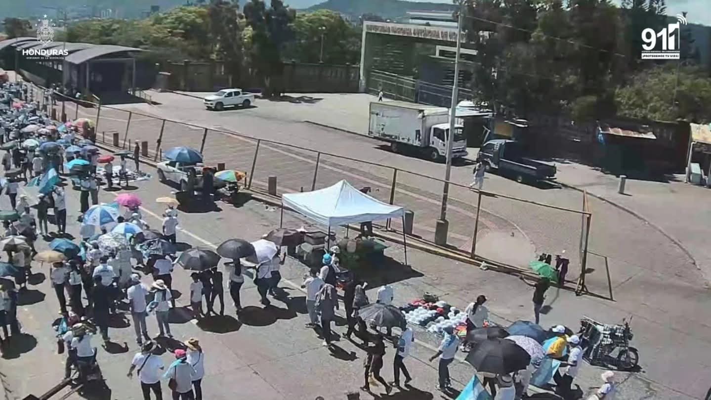 911, Policía Nacional y AMDC, presentes en marchas, para ofrecer seguridad
