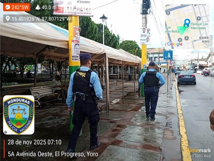 Policía Nacional de Honduras intensifica acciones operativas contra el crimen y el delito en El Progreso Yoro
