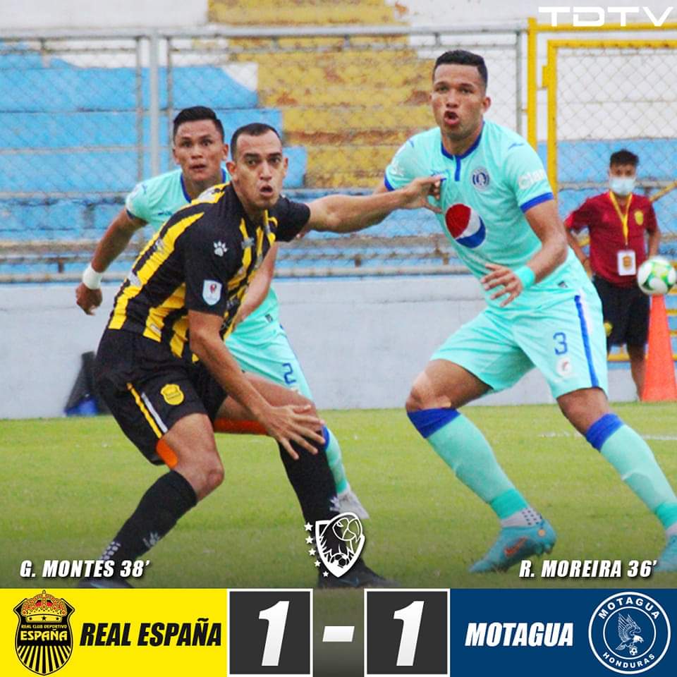 España y Motagua quedaron a deber
